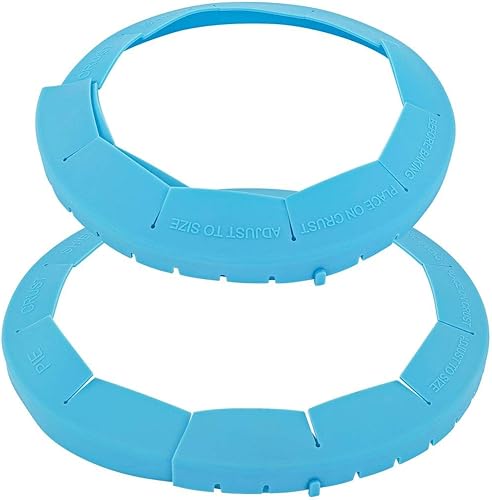 Miniatura 3 de Pie Crust Shield - Herramienta de silicona reutilizable ajustable para hornear, evita bordes quemados, juego de 3 para pasteles perfectos