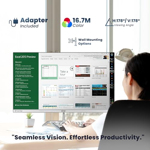 Image of EVM Plasma S240 23.8 inch Full HD IPS Monitor - 100Hz, Frameless Design, FreeSync, Flicker-Free, Wall Mount Support-3-year-warranty 240 Plasma LED