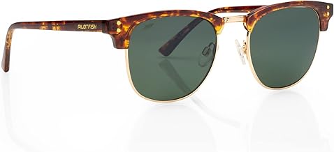 Pilotfish Sherpa Polarized Sunglasses Men Women, TR90 Frame, CR-39 Anti-Reflective Hydrophobic UV400 Lens