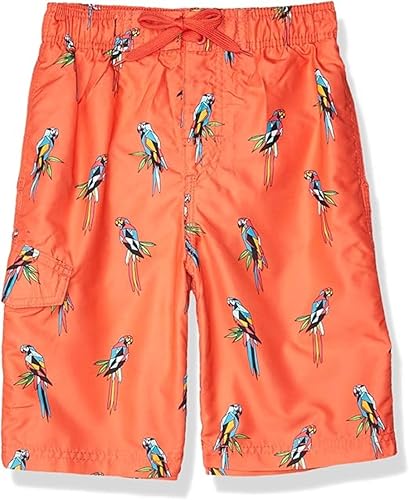 Image of Kanu Surf Boys' Victor Stripe Quick Dry Beach Board Shorts Swim Trunk