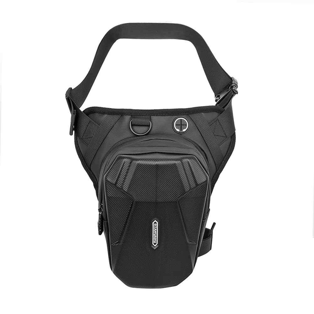Gutriff Marsupio Cosciale in EVA per Uomo e Donna, Marsupio Sportivo da Gamba con Multitasche per Corsa, Ciclismo, Moto, Sport e Lavoro