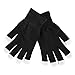 Super Z Outlet Black Knit Gloves LED Strobe Fingertips with 3 Colors for Light Shows, Raves, Concerts, Disco, Festival, Party Favors (1 Pair)