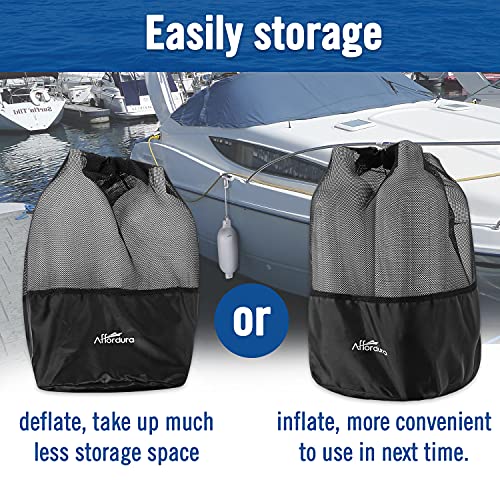 Image of Affordura Boat Fender 4 Pack Boat Bumpers Fenders with 4 Ropes