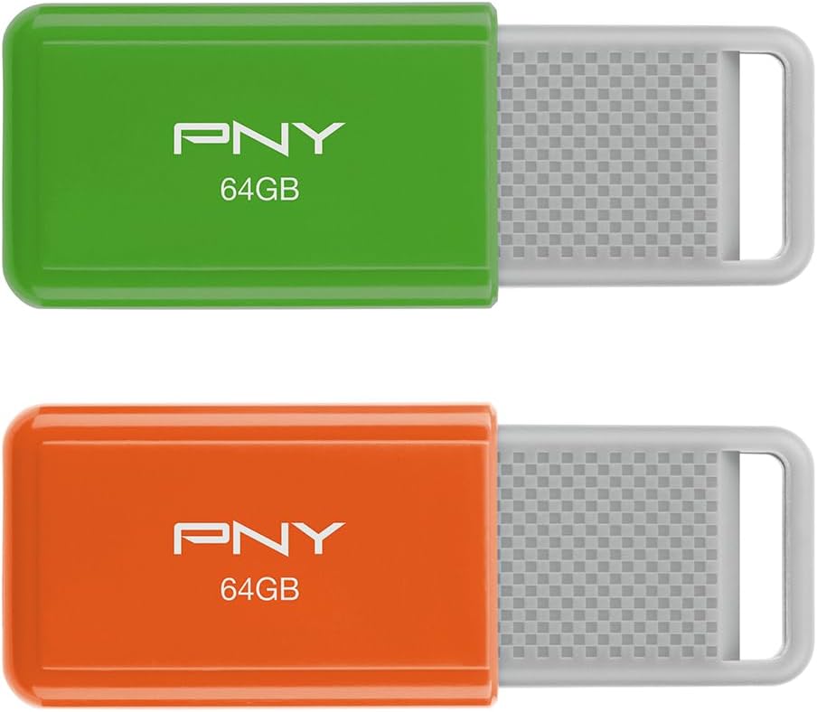 64GB USB 2.0 Flash Drive 2-Pack