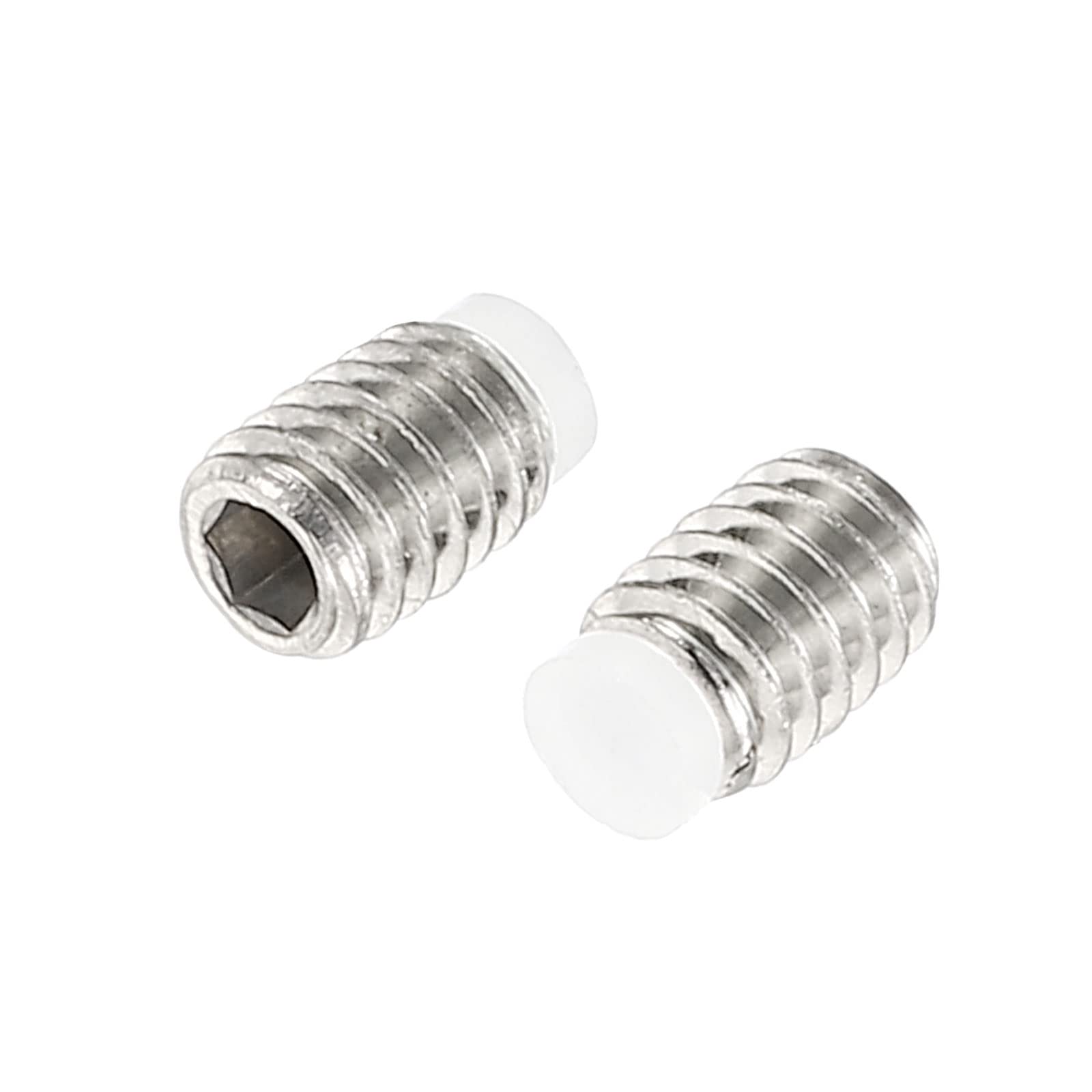 PATIKIL M4x5mm Grub Screw, 5 Pack Metric Hex Socket Head Nylon Cup Point Set Screws Internal Hex Drive Hardware, 304 Stainless Steel - Image 4
