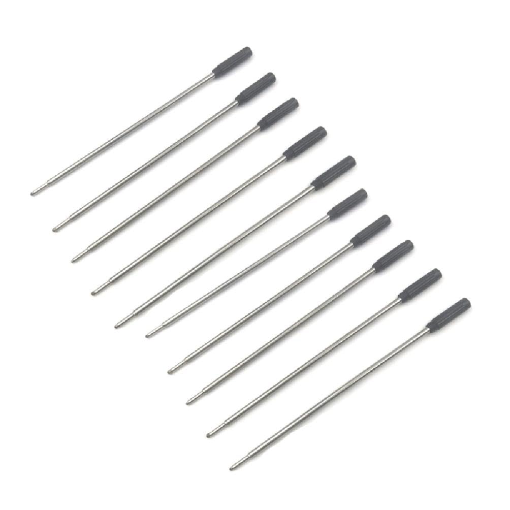 10PCS Metal Ink Refills 115mm Replacement Ballpoint Pen Refills 1mm Tip For Office And School Use Blue Ballpoint Pen Refill Metal Pen Refills - Blue Ink 115mm Replacement Ballpoint Pen Refills For And