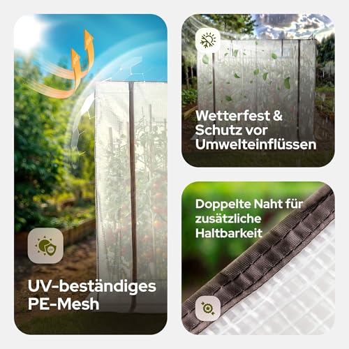 Outsunny Folien Gewächshaus Treibhaus Tomatenhaus Pflanzenhaus Frühbeet 4 Regalfächer Transparent 70 x 50 x 160 cm 4 Outsunny Folien Gewächshaus Treibhaus Tomatenhaus Pflanzenhaus Frühbeet 4 Regalfächer Transparent 70 x 50 x 160 cm – Bild 4