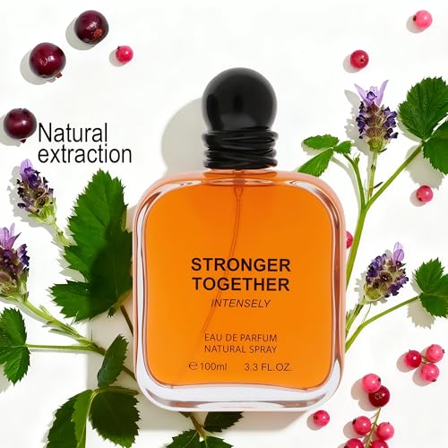 Image of AFLUXE Stronger Together Intensely Men's Cologne 3.4 Fl. Oz, Warm Spicy Woody Notes, Modern Masculine Eau De Parfum