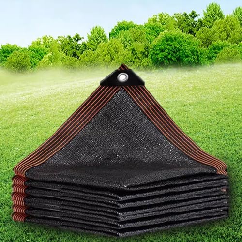 Filet d'ombrage durable noir de haute résistance avec œillets métalliques - 7