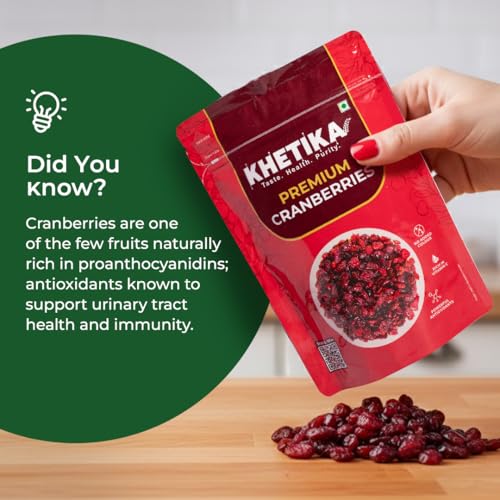 Image of Khetika Cranberries 200g | High Antioxidants | No Added Preservatives