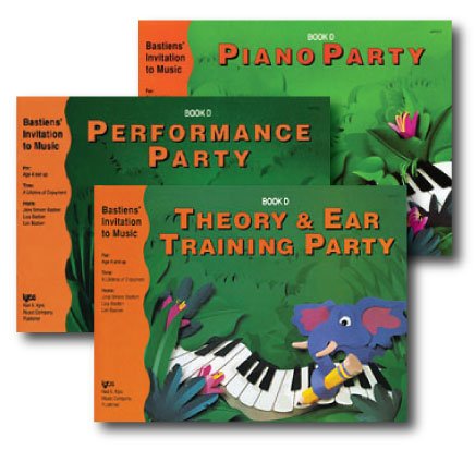 Bastiens  Invitation to Music - 3 Book Set - Includes Piano Party Book D, Performance Party Book D, and Theory & Ear Training Party Book D