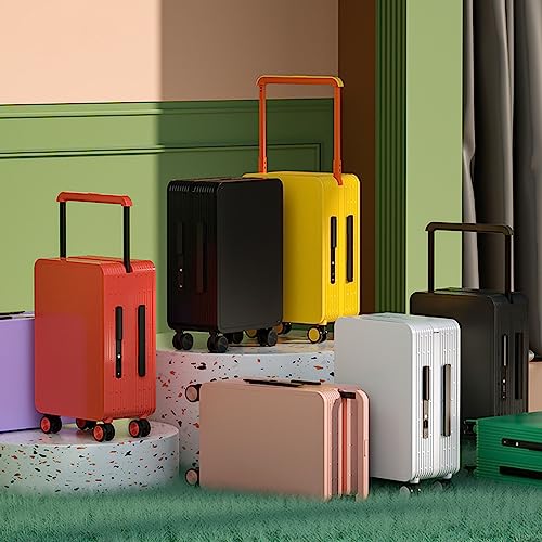 Suitcase, Trolley 24-inch Large-Capacity Silent Universal Wheel PC Aluminum Frame Telescopic Bar Password Box Multi-Function (Pink 20 inches)3