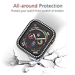 Dealfreez-Luxury-TPU-Protective-Cover-Crystal-Rhinestone-Diamond-Plating-Screen-Protector-Compatible-with-Apple-iWatch-Series-1234