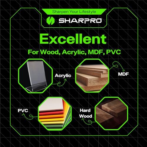 Sharpro SPWSX2QX3.151050C Tapered Ball Nose End Mill 1/8 Shank 8 Degree 1Mm Tip Quark Smooth Coated Carbide Cnc Spiral Router Bit thumb #4