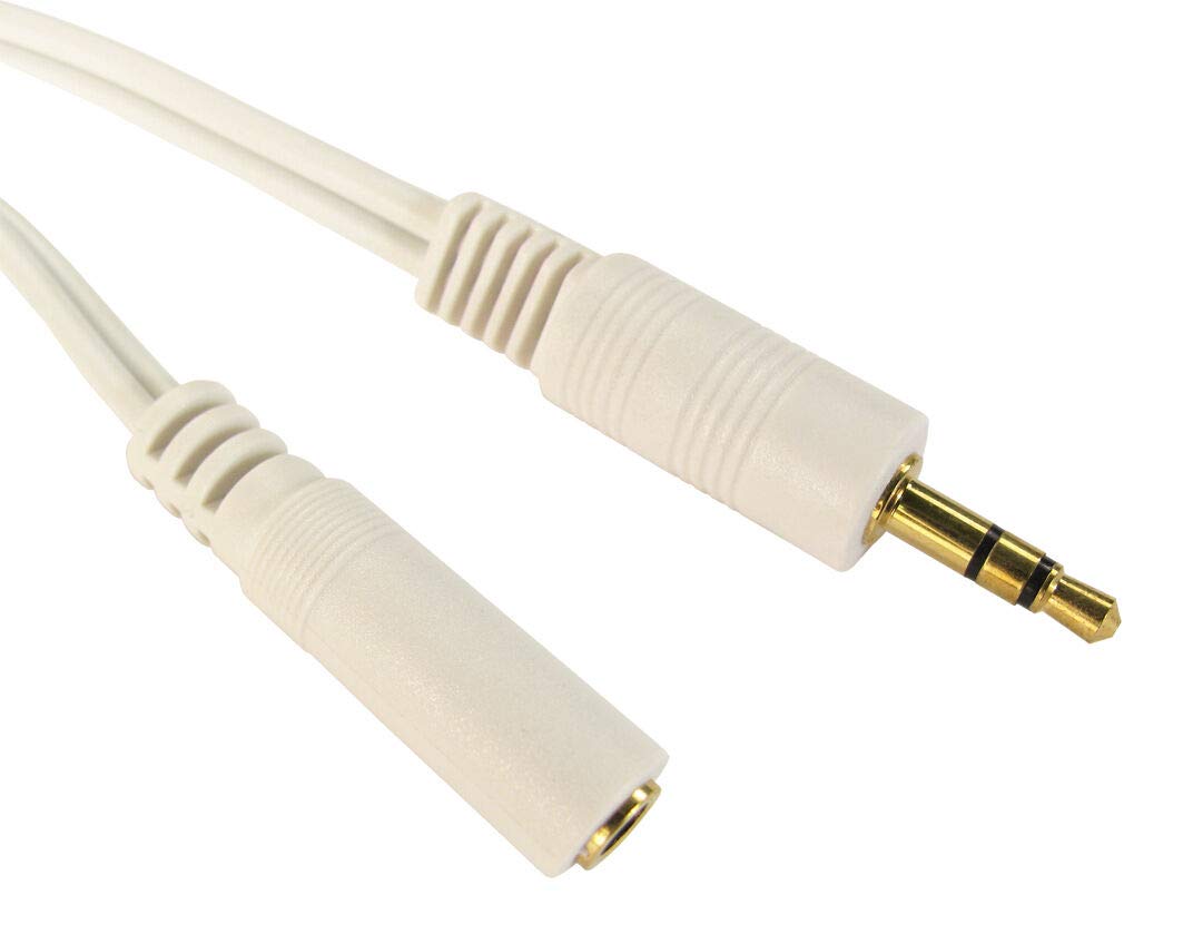JAFSAL ONLINE 3.5mm Gold-Plated Stereo Jack Male to Female Aux Audio Cable Auxiliary Music Sound Plug Lead Ideal for smartphones Windows phone - Image 3