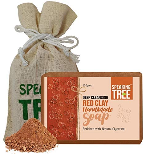 Speaking Tree Deep Cleansing Red Clay Handmade Soap- 100 gms