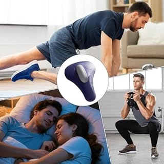 Allenatore Muscoli Pavimento Pelvico Uomini, Con 4 Modalità Vibrazione Ricaricabile USB-C Rafforzatore Maschile, Dispositivo Rafforzamento Pavimento Pelvico, per Casa Palestra