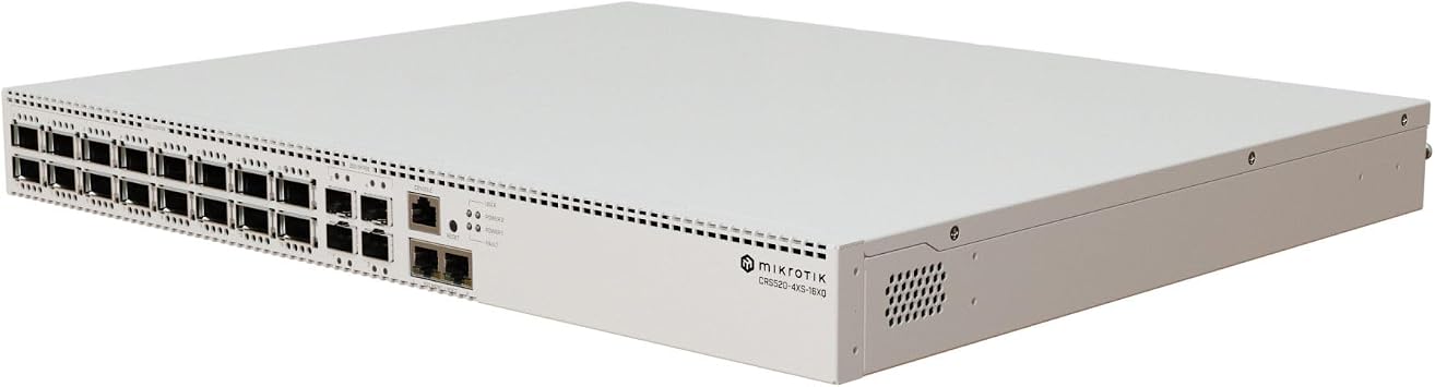 Mikrotik - CRS520-4XS-16XQ-RM 2 2.5Gb 4 SFP28 25Gb 16 WSFP28 100Gb Switch