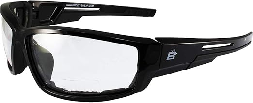 Birdz Eyewear Swoop Anti-Fog Padded Motorcycle Sunglasses Black Frame with Yellow Lens