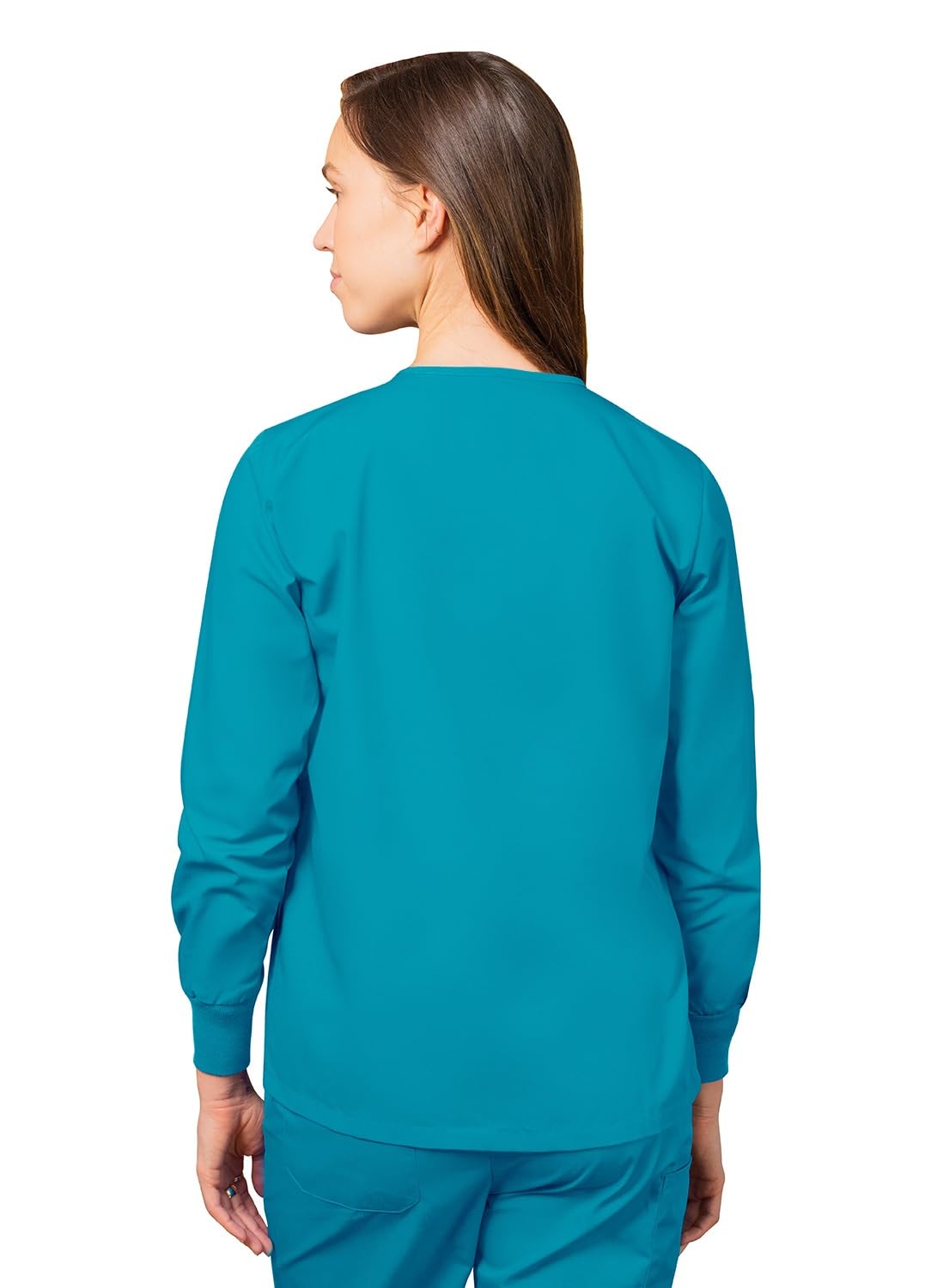 Adar Uniforme médico para mujer: chaqueta y pantalones elásticos sin cordones