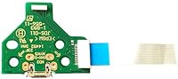 Vista 4 de Tablero del zócalo del puerto de carga USB de 12 pines con el cable de cinta de la flexión para el controlador Sony PS4