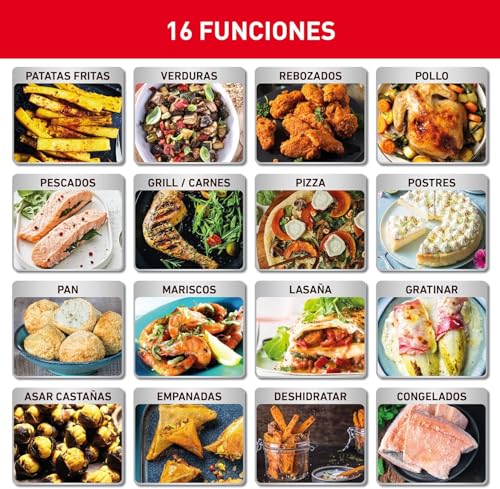 Miniatura 9 de Moulinex Easy Fry Deluxe 4.2 L Ez4018 Freidora De Aire Sin Aceite, Revestimiento Antiadherente, Pantalla Digital Táctil, 8 Programas De Cocinado, Comidas Sanas, App 125 Recetas, Hasta 6 Personas