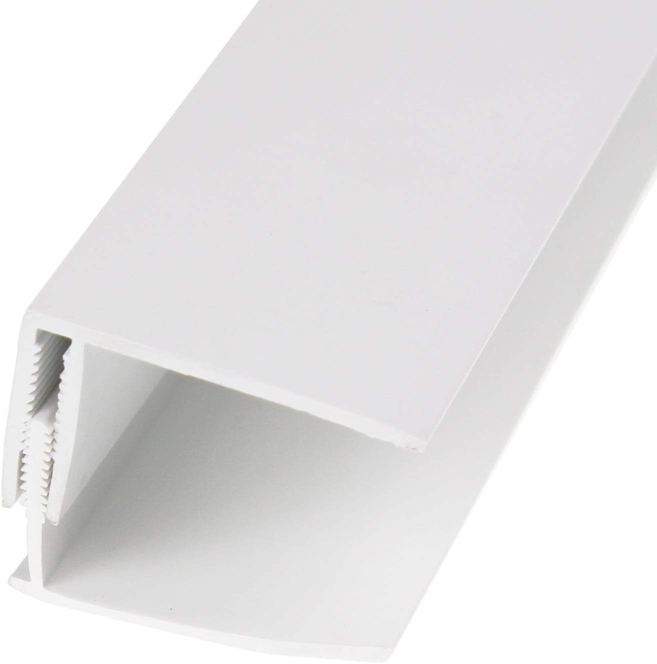 Eurocell White PVC Shiplap Cladding 35mm 2 Part Edge Trim