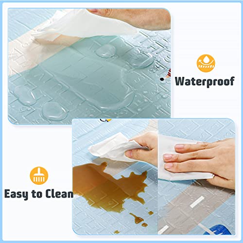 Gimars Upgraded Xl Bpa Free Baby Play Mat With Thickened Pe Film, 0.5 Inch Waterproof Foam, Foldable & Portable Baby Crawling Mat For Infants, Toddler, Kids, Indoor Outdoor Use (79 X71X0.5Inch) #TOP5