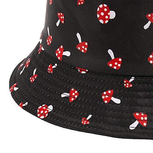 Image of Quanhaigou Bucket Hat for Men Women,Packable Reversible Printed Sun Hats,Fisherman Outdoor Summer Travel Hiking Beach Caps
