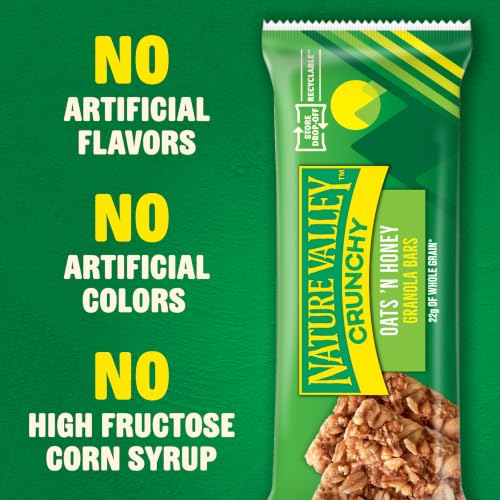 Image of Nature Valley Crunchy Granola Bars, Oats 'N Honey, 8.94 oz, 6 ct, 12 bars (Pack of 12)