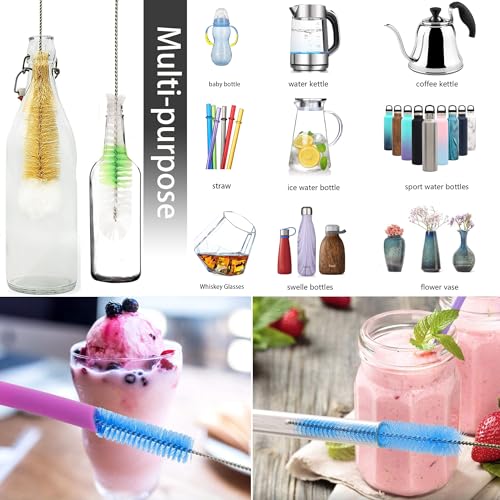 Vovcamls HOOKAH CLEANING KIT Straw Pipe Cleaning Kit With 8 Brushes Premium Hookah Accessories For Shisha Cleaning,Colorful Cleaning Brush Set For Water Bottle,Teapot,Narrow Neck Glass Containers thumb #3