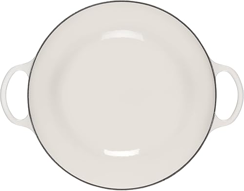 Miniatura 3 de Le Creuset Horno de chef Signature de hierro fundido esmaltado, 7.5 cuartos de galón., Blanco