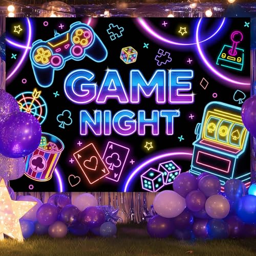 Fondo Fotográfico Mocsicka 7x5 ft Temática Juego Nocturno miniatura 2
