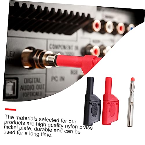 PLAFOPE 10 Pcs Plugue Banana Conectores De Pinos Conector De Plugue De Banana Tomada De Banana Conec