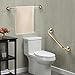 Leyden Brass Shower Grab Bar，Gold Support Bar Bathroom Hand Safety Handrail for Elderly Wall Senior Rail Handle for Tub, Toilet 12 Inch