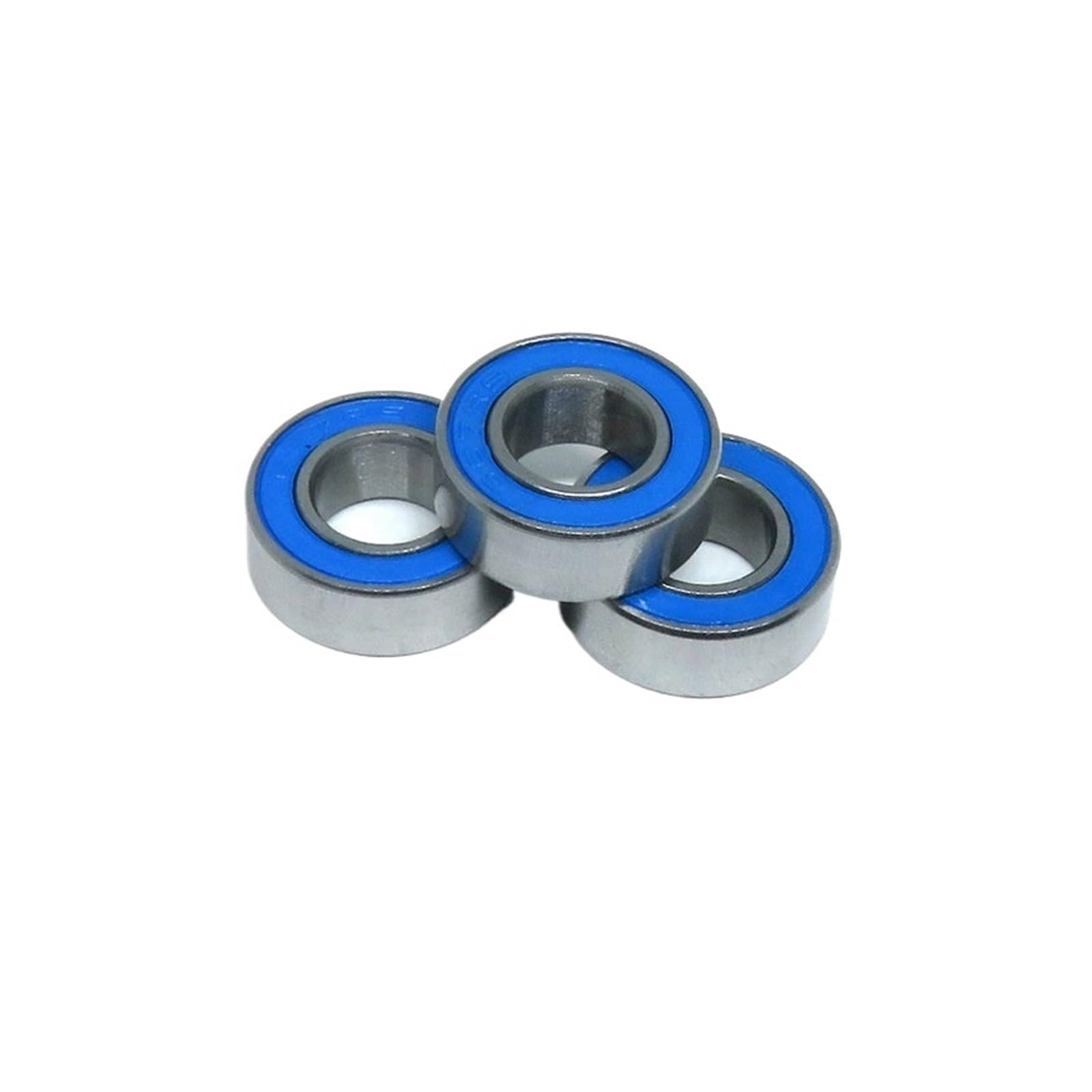 10 piezas 695 2RS 5x13x4 modelo de rodamiento 695RS sello de goma azul rodamiento RC 5 * 13 * 4 rodamiento de bolas en miniatura ABEC3(687-2RS 7x14x5mm)