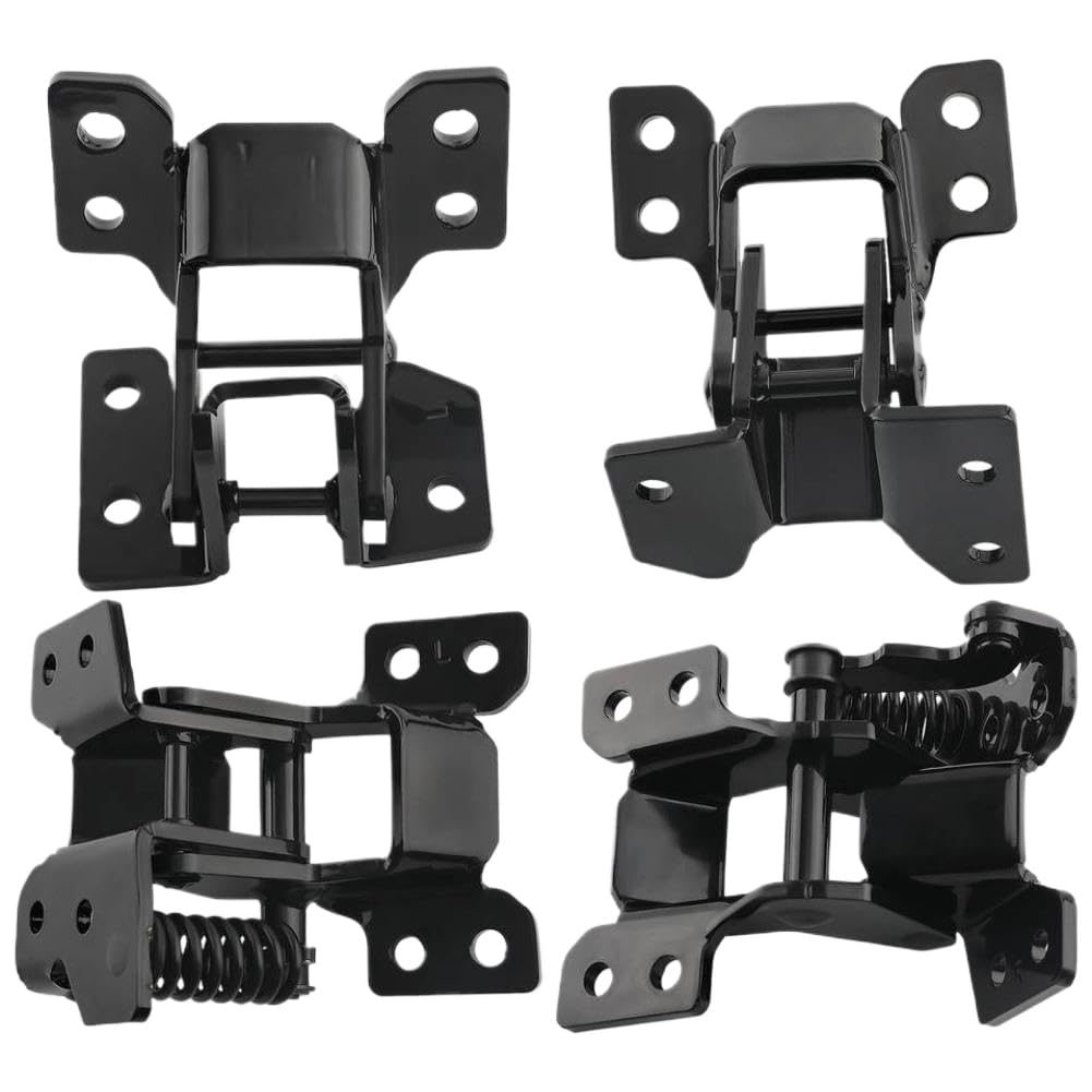 4PC Door Hinge Kit Upper and Lower Compatible with Camaro Firebird Nova 1968 1969 1970 1971 1972 1973 1974 1975 1976 1977 1978 1979
