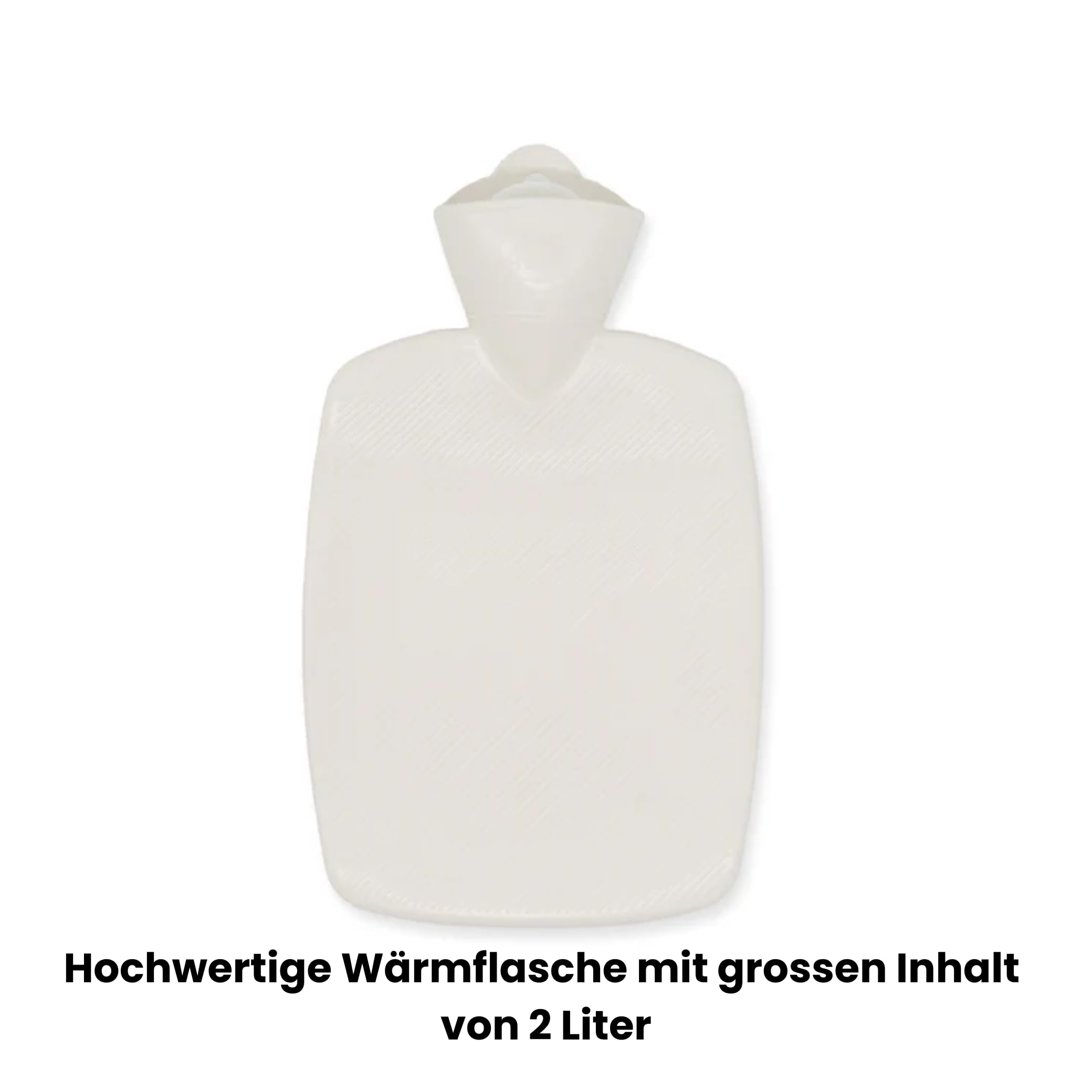 Fellhof Wärmflasche Gross Bezug 100 % Alpakafell | Bettflasche 2 l | Reißverschluss, waschbar bei 30 °C | Wärmflasche mit Bezug Ideal für Babys & Erwachsene | Inkl. Baumwoll-Windel | Geschenk