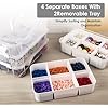 CraftGenes Scrapbook Paper Storage - 4 Pack Organizer For 8x11.5 Inch Papers
