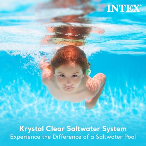 Intex Krystal Clear Saltwater Pool Chlorine System for 4500 Gallon Above Ground Swimming Pools with Timer and Ground Fault Interrupter - Thumbnail 7