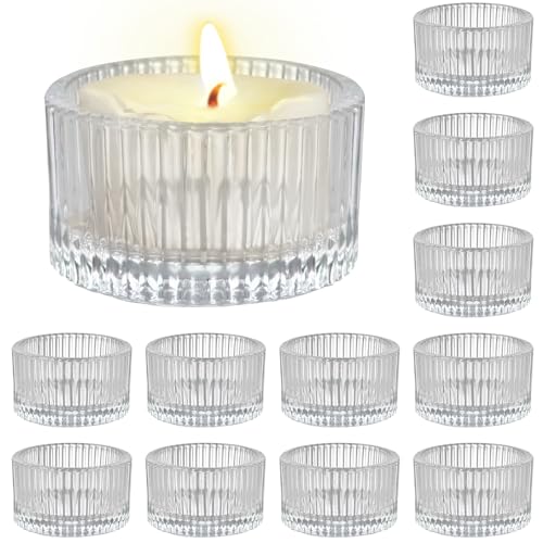 Porta Velas Decorativos: Ideas y Estilos para Iluminar tu Hogar RAKUTE 12pcs Portavelas de Cristal, RAKUTE Portavelas Cristal Votivas para Velas de Té, Candelabros Decorativos de Velas Porta Velas Decor del Hogar, Bodas, Fiestas y Poner la Mesa