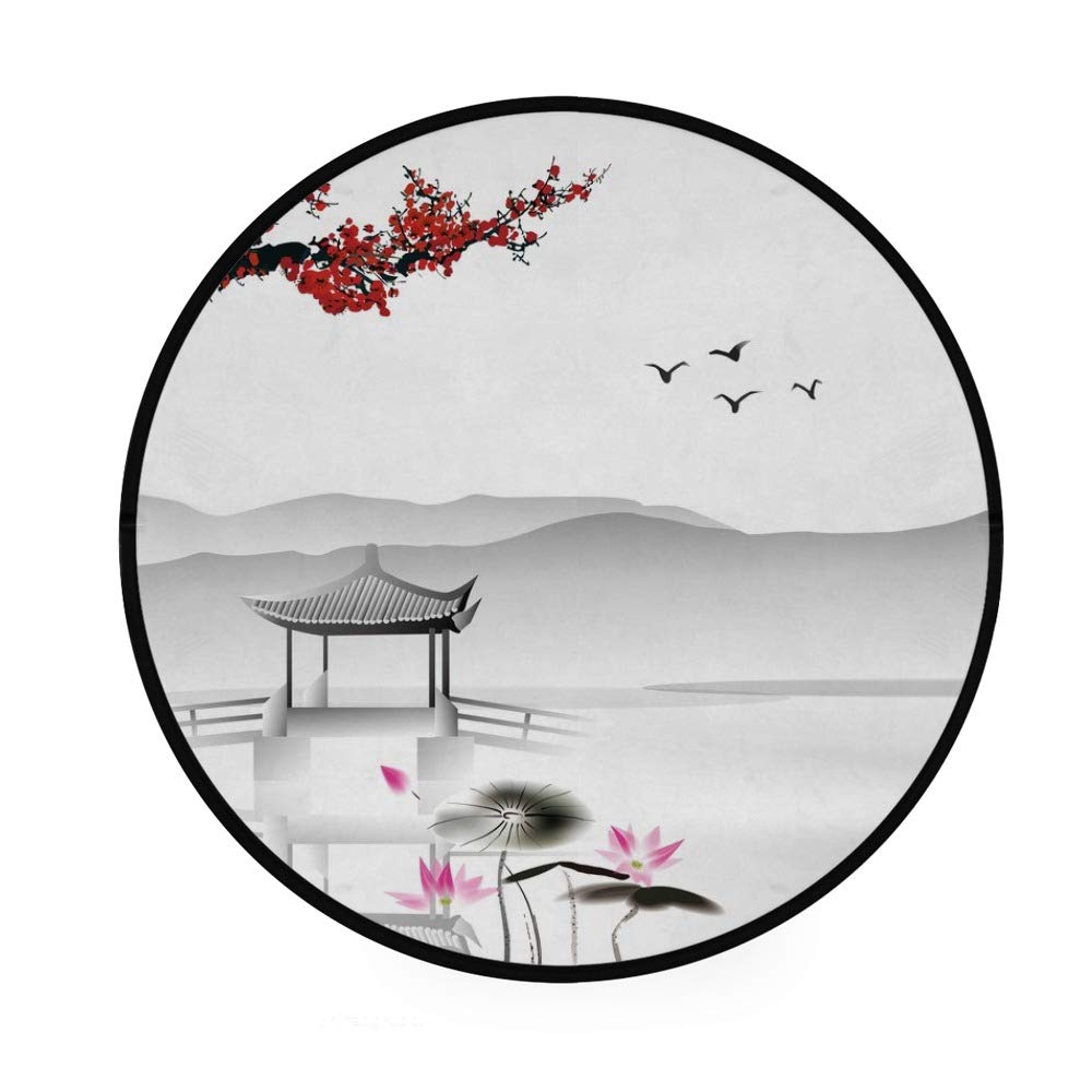 Paillasson de cuisine et salon style chinois aquarelle pour la maison