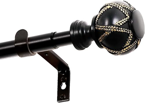 Miniatura 1 de H.VERSAILTEX Barras de cortina para ventanas de 48 a 86 pulgadas, barras de cortina de empalme único resistentes con soportes, barra de cortina