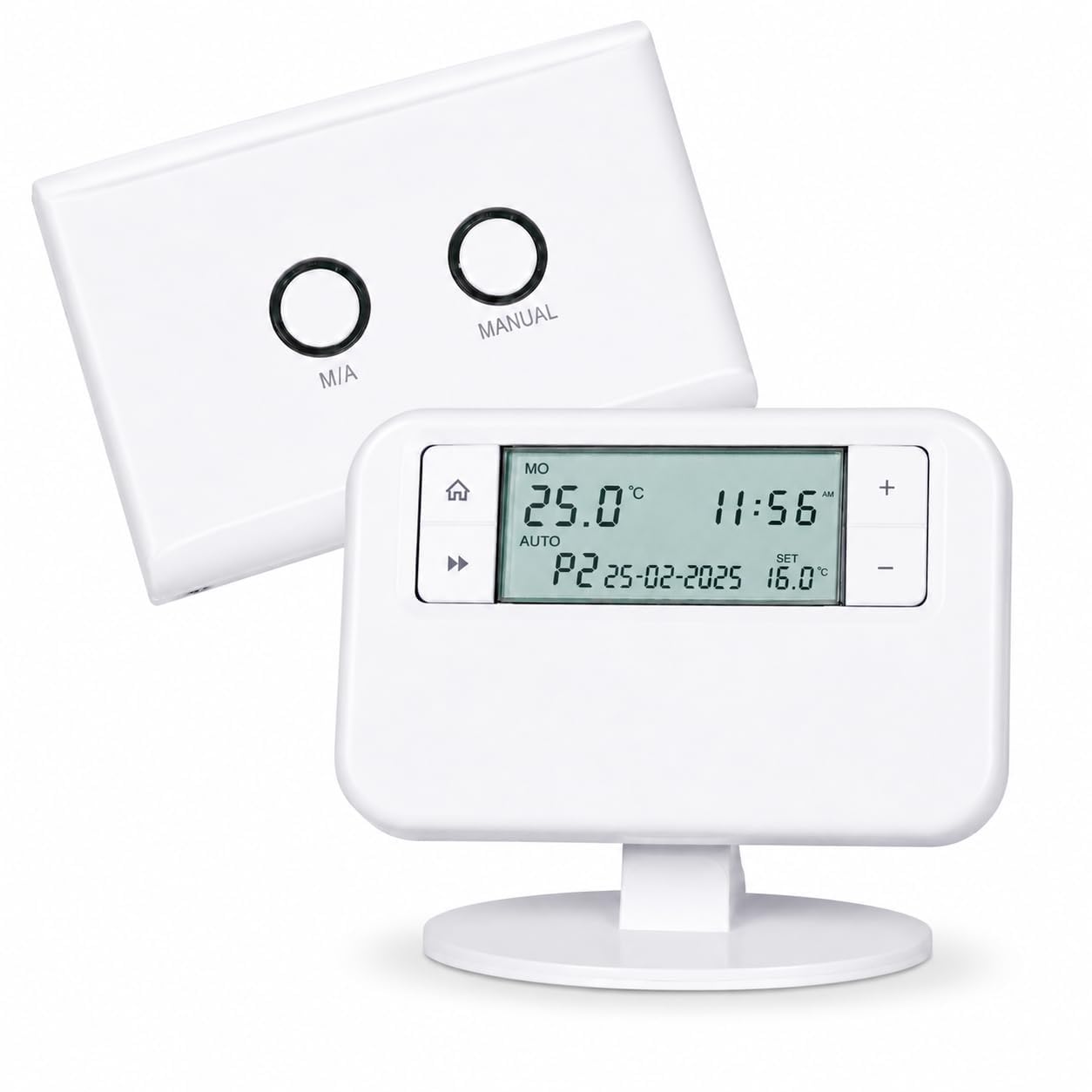 Termostato programable inalámbrico, controlador de temperatura ambiente con programación del sistema de calefacción