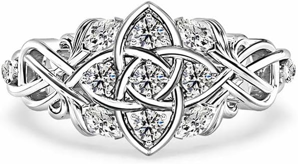 saavyco_jewels 1.50 Ct Round Cut Diamond Pretty Ring For Women's 925 Sterling Silver Engagement Wedding Ring 14k White Gold Finish