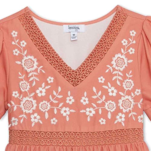 Speechless Girls' Short Sleeve Embroidered Dress3