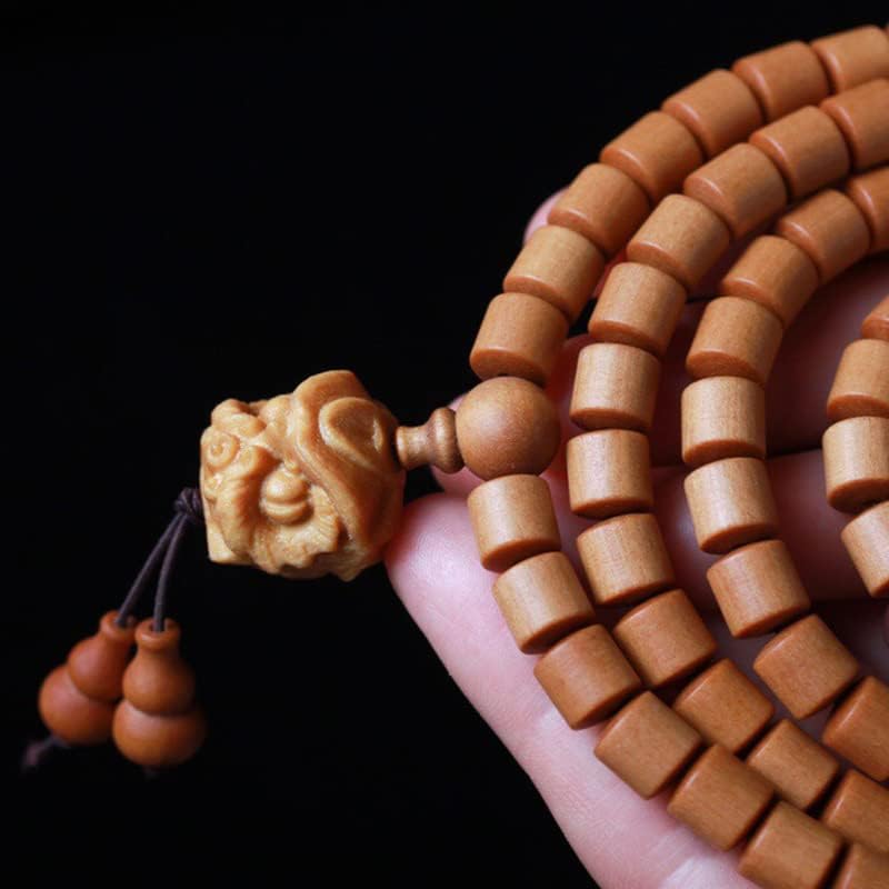 檀香桶珠 DIY醒狮款手链8×8 手链念珠 男女文玩装饰(8×8)