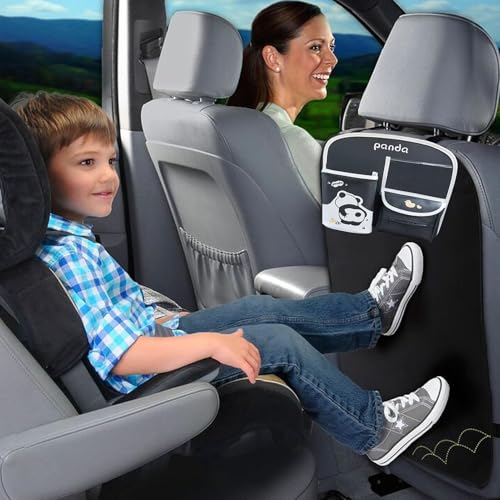 Organizador de asiento trasero para coche con soporte tablet antisuizeras 3