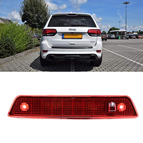 High Mount Light 3rd Brake Light Rear Tail Light For 2005-2010 Grand Cherokee third Brake Light High Mount Stop Light Red Lens LED Brake Lamp Replacement Waterproof - Thumbnail 3
