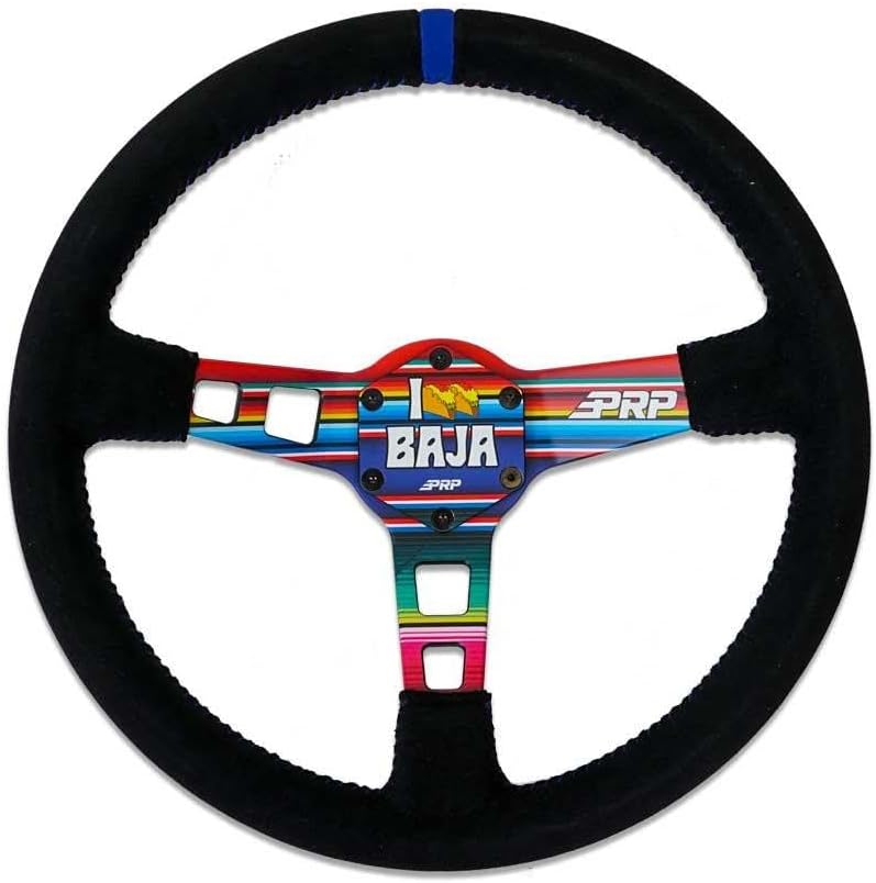 PRP Seats Steering Wheel Center Cap, Fits PRP Steering Wheels or Off-Road Wheels with 6 Bolt Pattern (Baja)